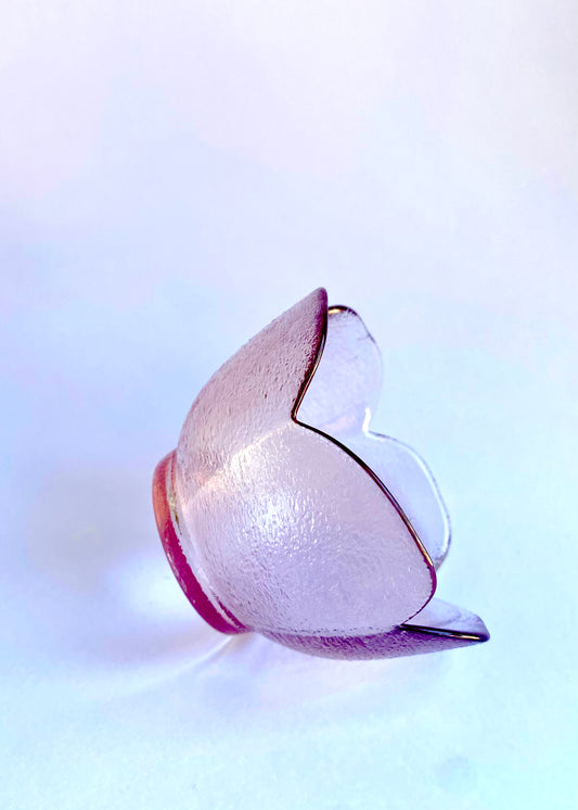 Cuenco pequeño flor rosa