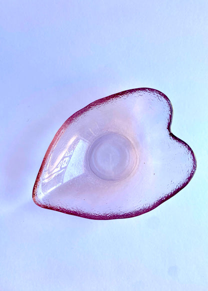 Bandeja pequeña corazón rosa